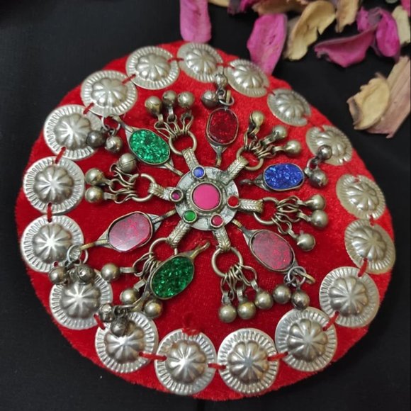 Red Ertugrul Inspired Hair Clip: Handmade Tribal Hair Pin main image 13